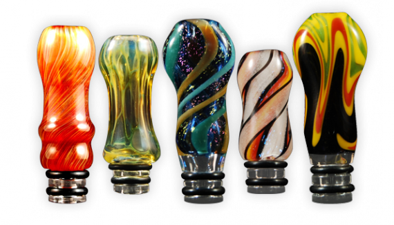 Фантастически красивые дизайнерские стеклянные мундштуки Trippy Tips