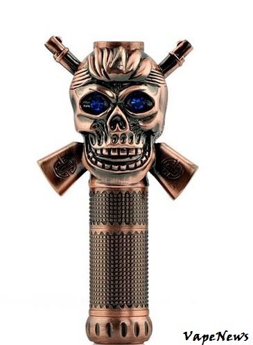 Skull Shaped Brass Mechanical Mod - мод,череп,два ствола.