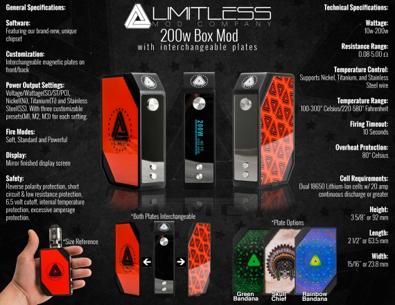 200W LMC TC by Limitless mods