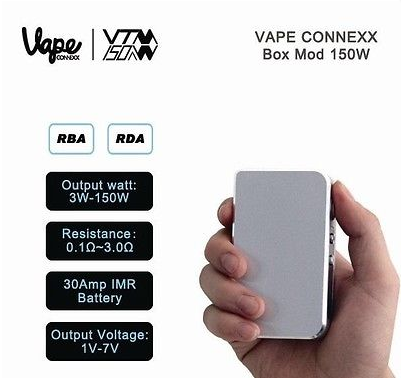 VTM 150 Watt от Vape Connexx - еще одна всемогущая коробочка с прекрасной самозащитой.
