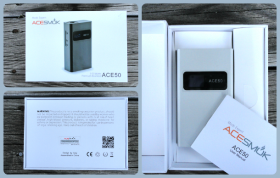 ACESMOK ACE50 - премиумный варивольт/вариватт, который был разработан в Италии, и теперь собирается в Китае.