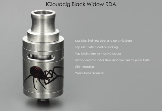 Black Widow RDA - немного новшества от Icloudcig