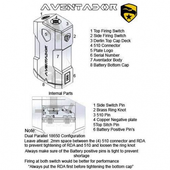 Aventador V2 Box Mod - дуал 18 650 от GI Mods Philippines