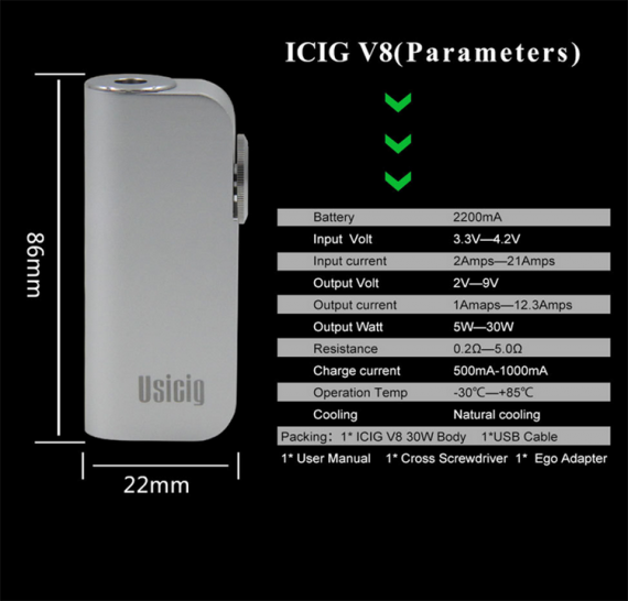 ICig V8 Box Mod - история американского Айстика