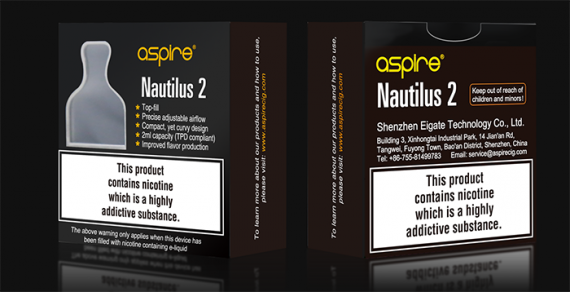 Nautilus 2 - новый яркий дизайн, старого доброго атомайзера от компании Aspire