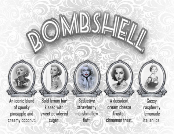 Серия премиумных жидкостей Bombshell - ретро изюминка в каждом флаконе