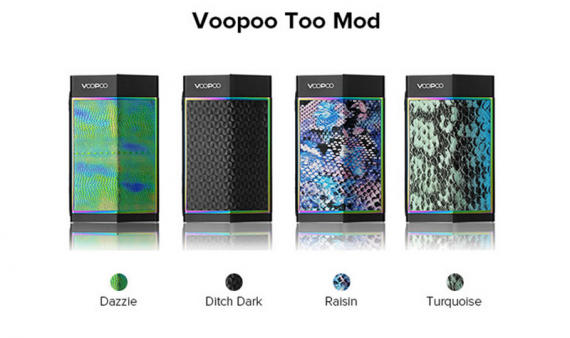 TOO TC Box Mod - последняя разработка компании Voopoo, немного яркого дизайна в ленту