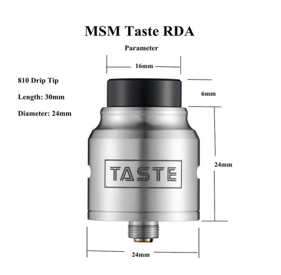 Taste RDA от компании MSM (MSM_Tech) - дрипка с определенными возможностями