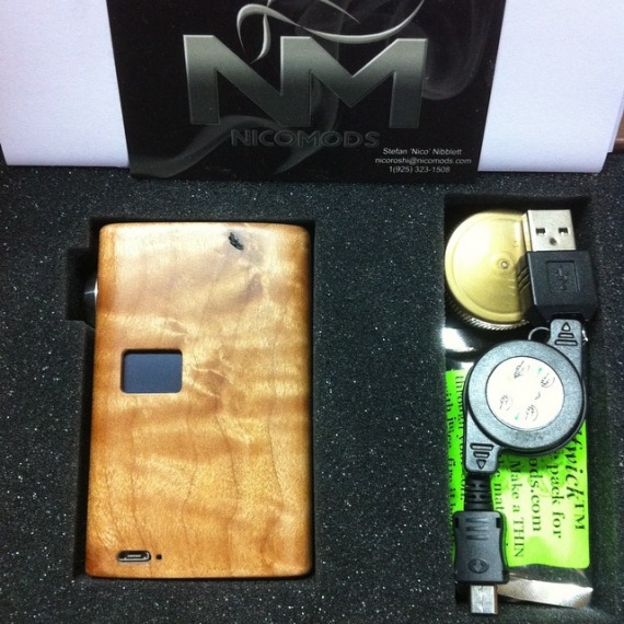 Niko Mods SX350 Wood Box Mod - красивейший деревянный боксмод с YiHi SX350 на борту