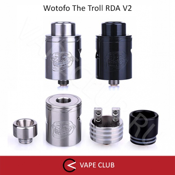 VapeClub.ru – Обслуживаемый атомайзер для дрипа Wotofo The Troll RDA V2- 1600 руб. – Бесплатная доставка по России