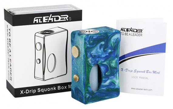 Aleader X-Drip Squonk Box MOD - самый обычный механический сквонк боксмод