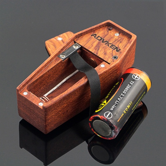 Advken Vampire Wood box mod - деревянный макинтош...