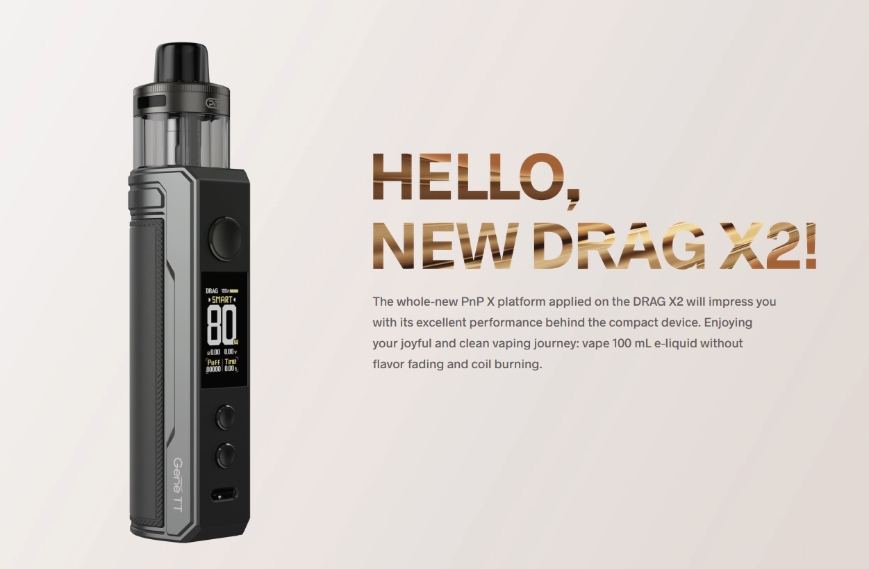 VOOPOO Drag X2 POD kit - презентация новой системы испарителей...