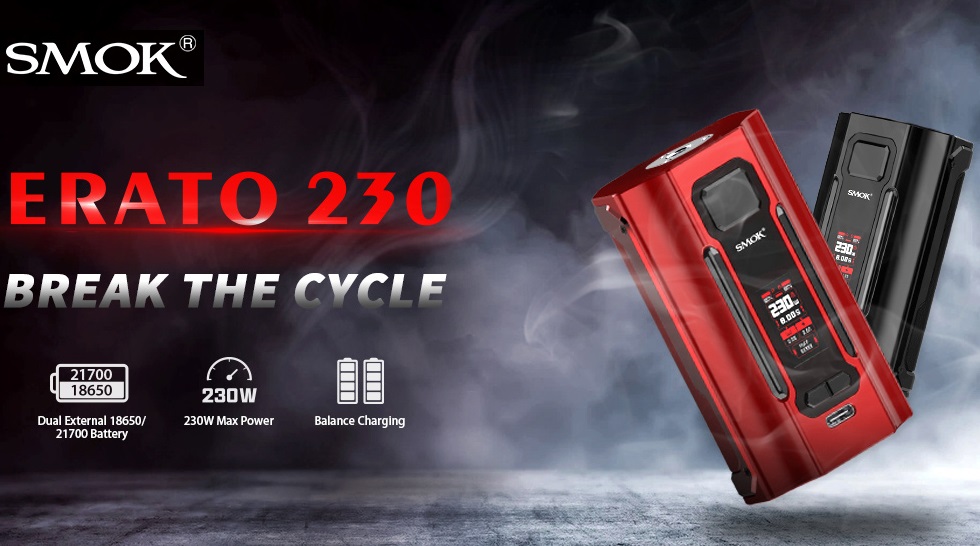 Smok Erato 230 box mod - мощный простак...