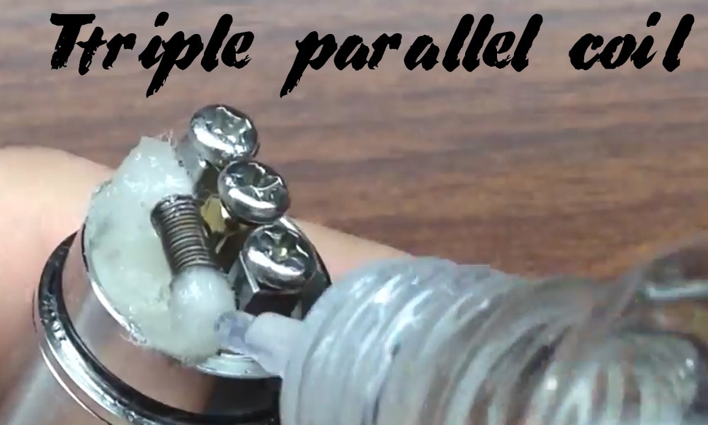 Ttriple parallel coil из 45-го кантала на 2,5 мм. В помощь новичкам при создании намотки. Подробная видео-инструкция.