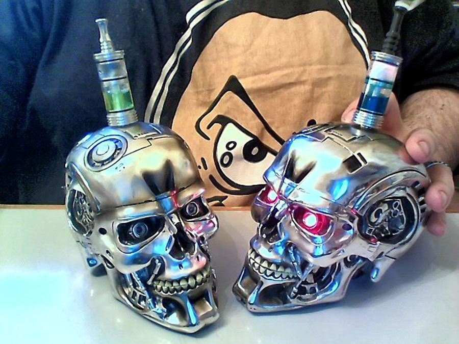 Terminator vaping mod. Реинкарнация. 350$ и стальная голова Шварценеггера с атомайзером в твоих руках