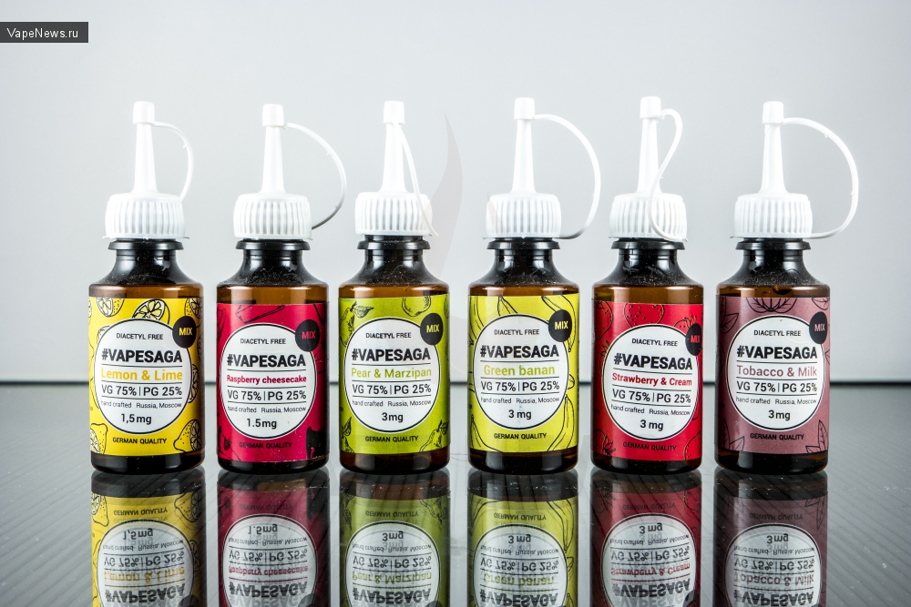 Жидкости Vape Saga - отличное «импортозамещение»