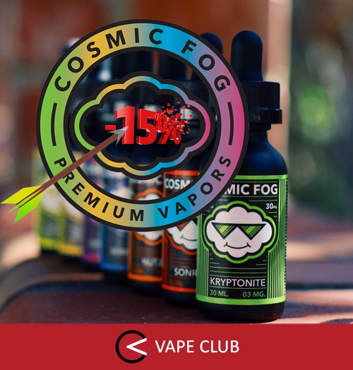 VapeClub.ru Неделя скидок на премиум жидкости Cosmic Fog (США)!