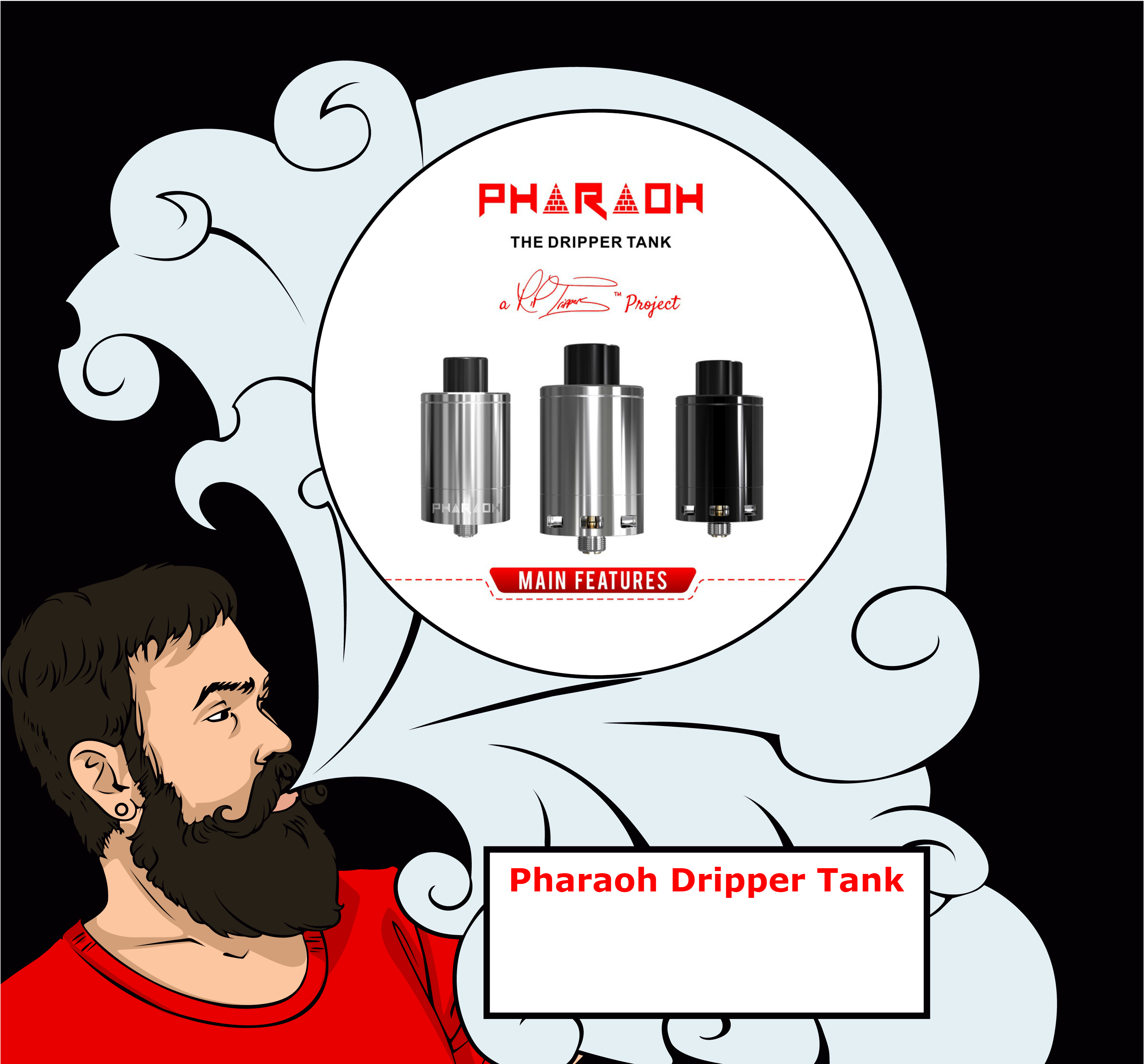 Pharaoh Dripper Tank от DigiFlavor