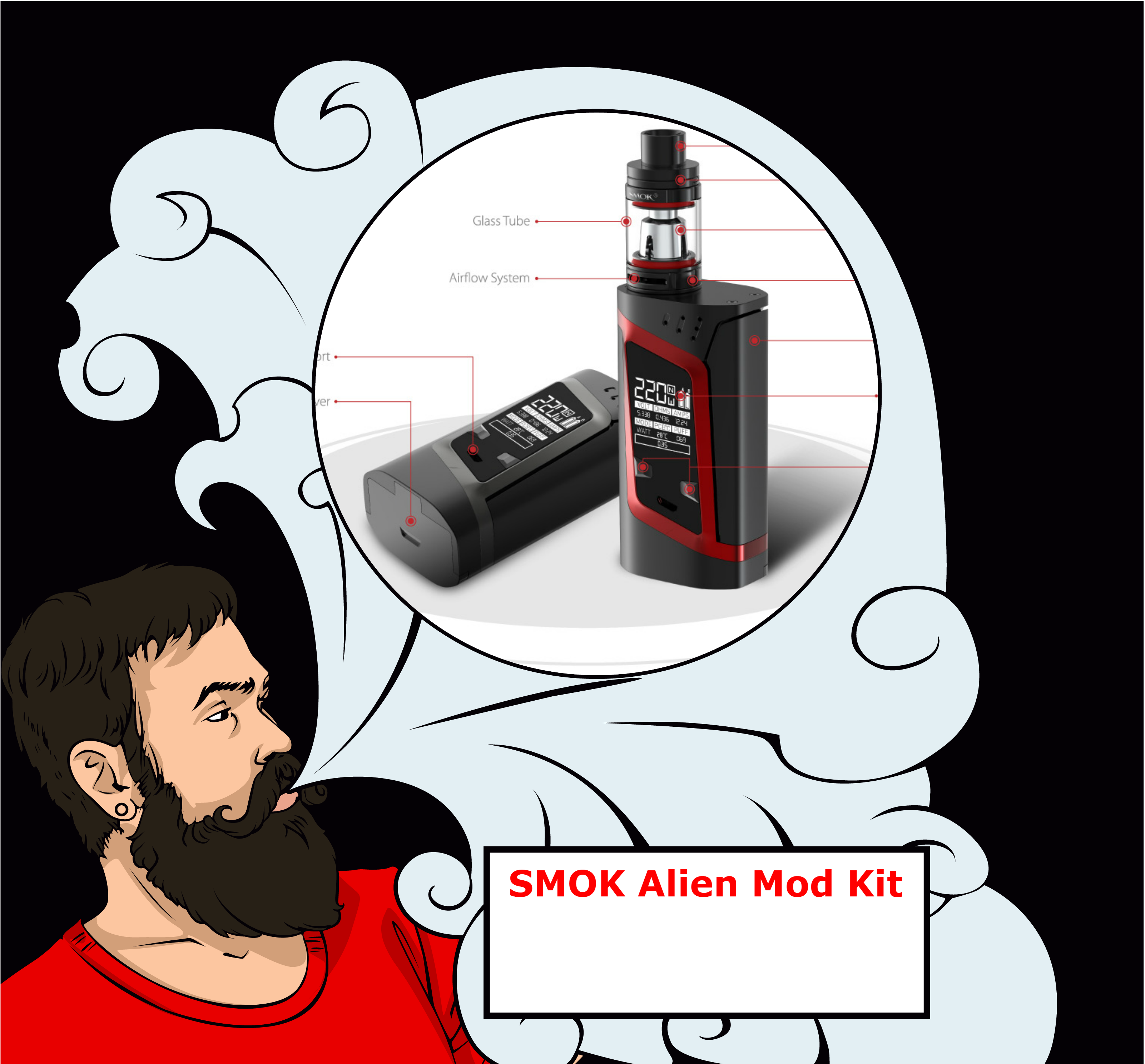 SMOK Alien Mod 220w Kit Смоки кого то уволили ? :)