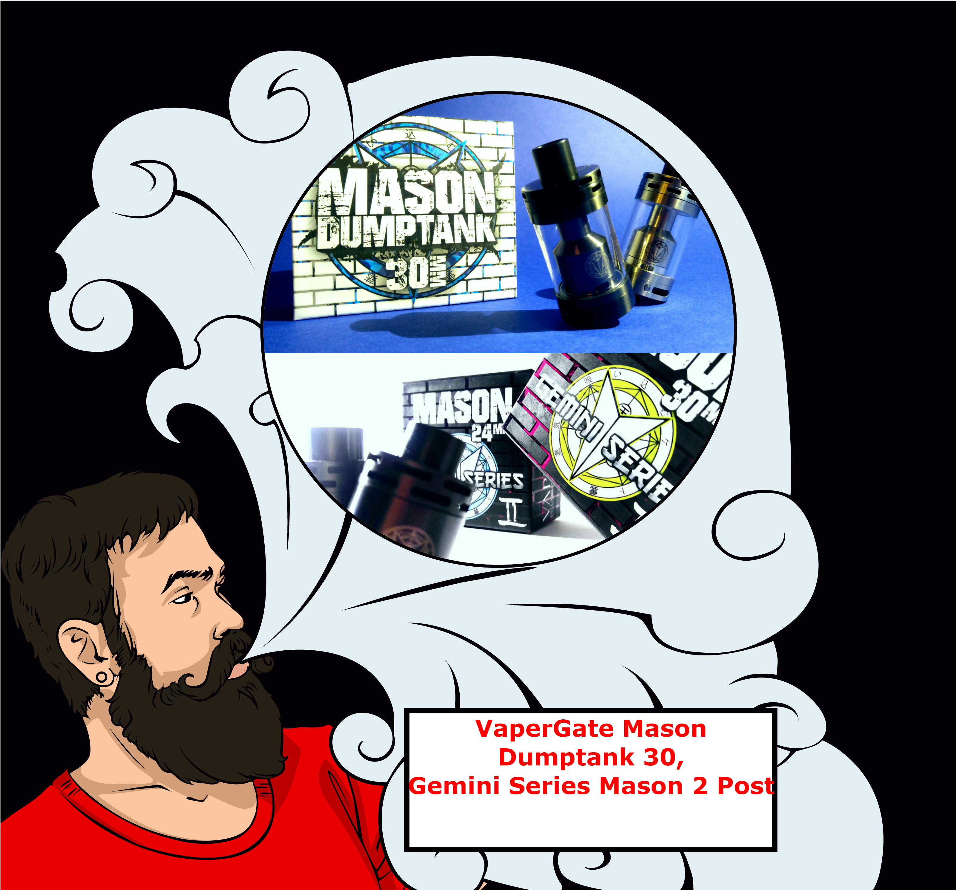 Vape обзор №162. VaperGate Mason Dumptank 30, Gemini Series Mason 2 Post