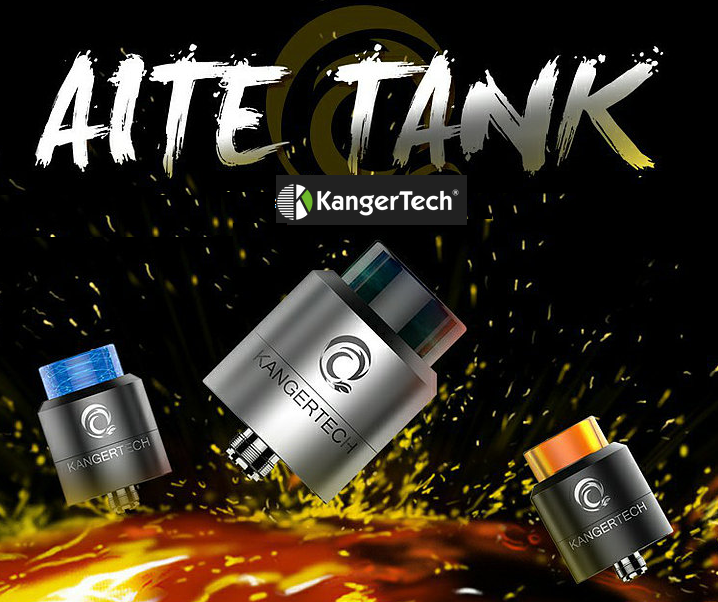 Kangertech AITE Tank (RDTA) - откидная крышка и габариты дрипки...