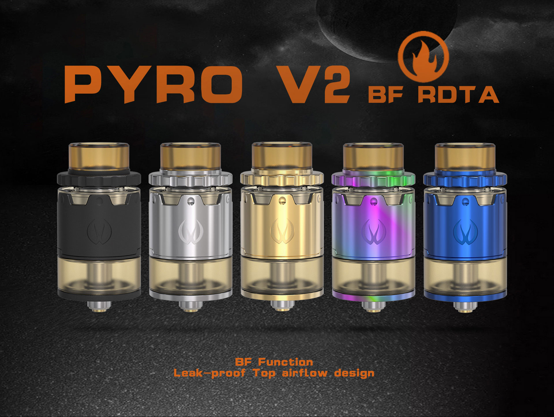 Vandy Vape Pyro V2 BF RDTA - знакомая дека с модернизированным обдувом...