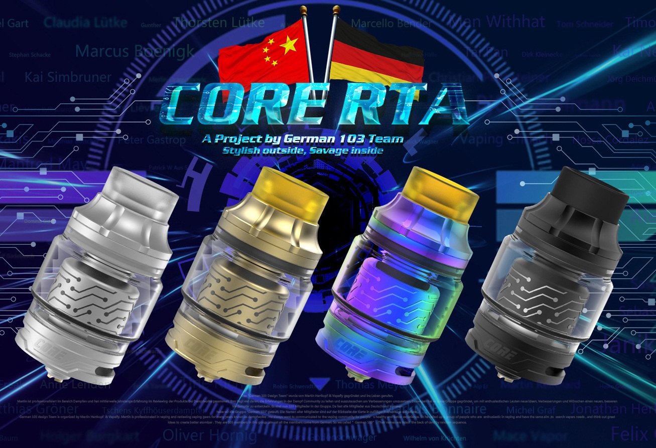Vapefly Core RTA  - компактный бак с двумя видами обдува...