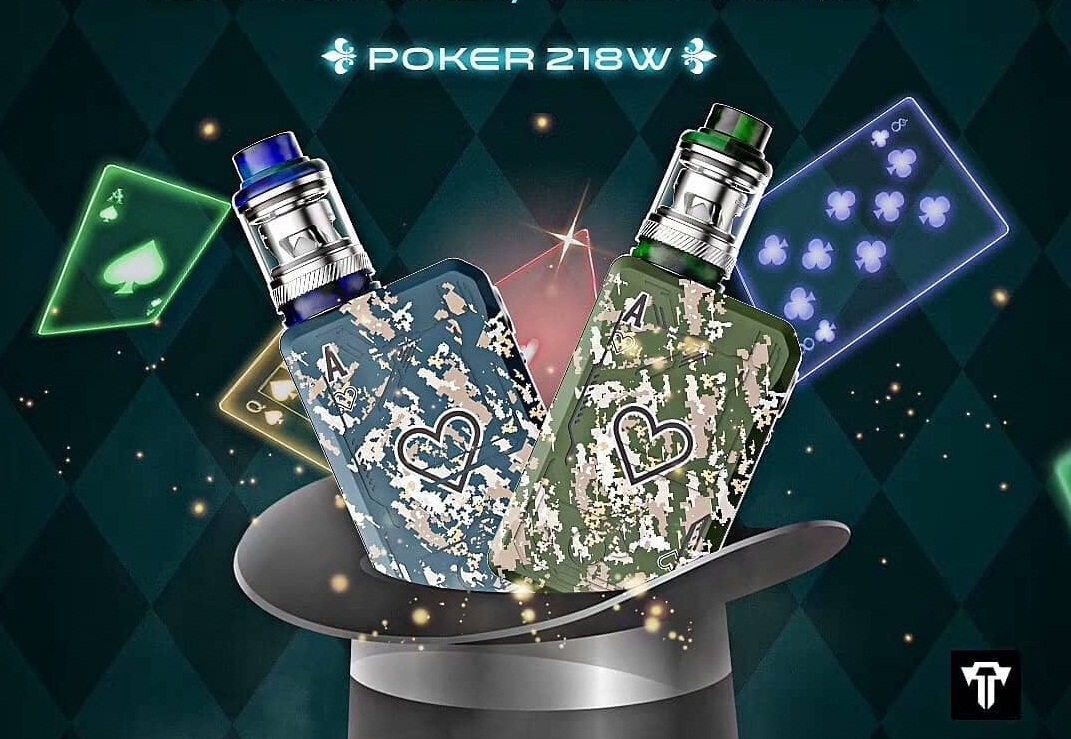Teslacigs Poker 218w kit - набор для азартных...