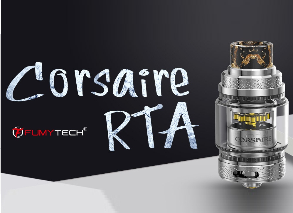 Fumytech Corsaire RTA - шестеренка и стеклянный купол...