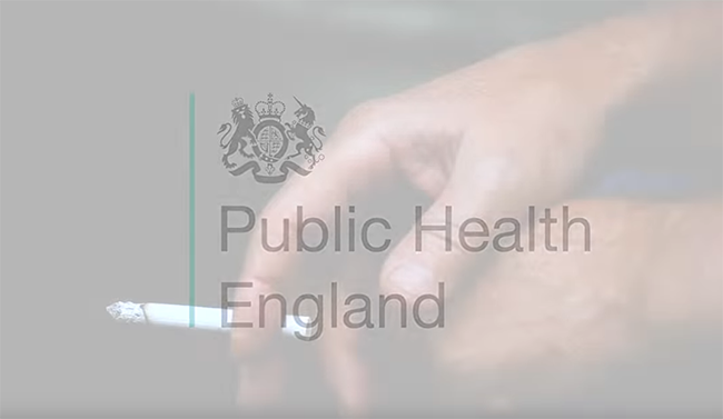 Демонстрация эффектов курения и вэйпинга от PHE ( Public Health England )