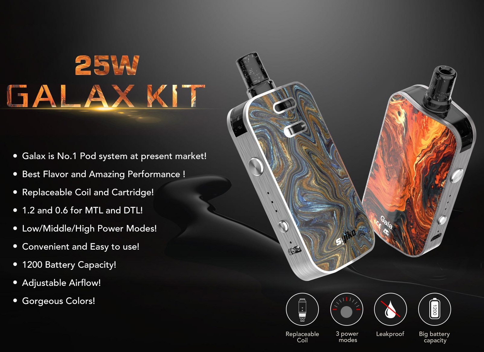 Syiko Galax 25W POD kit - сделан по всем канонам...