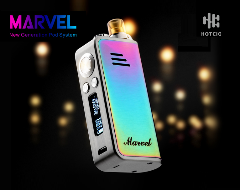 Hotcig MARVEL Pod Kit - функционал полноценного бокс мода и две обслуживаемые базы...