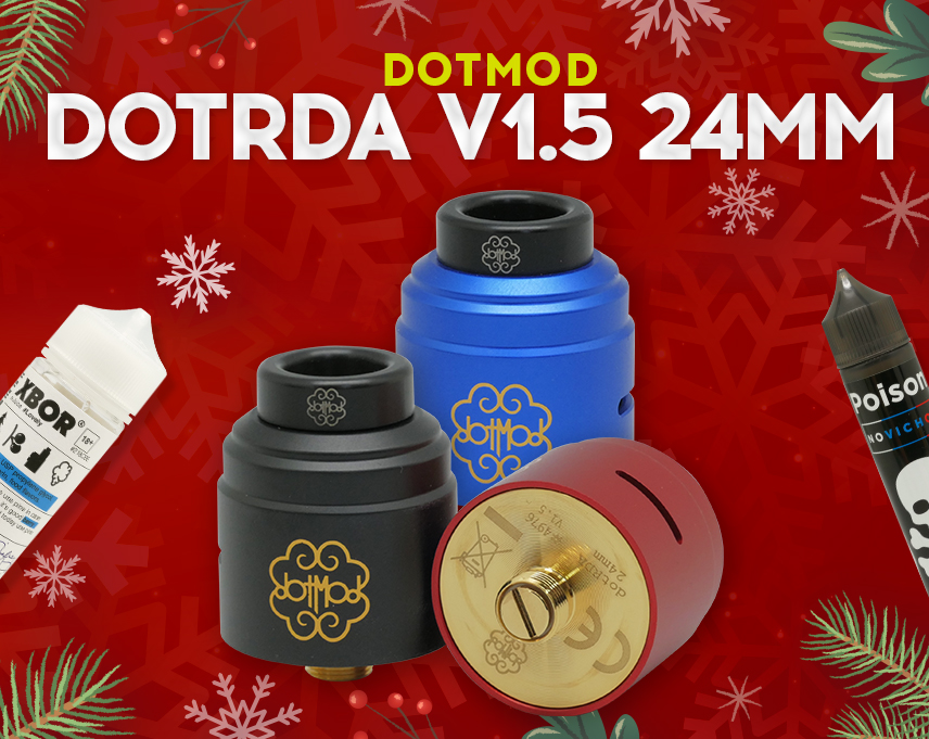 Узнаваемый стиль и потрясающий вкус - dotMod dotRDA V1.5 24mm в Папироска РФ !