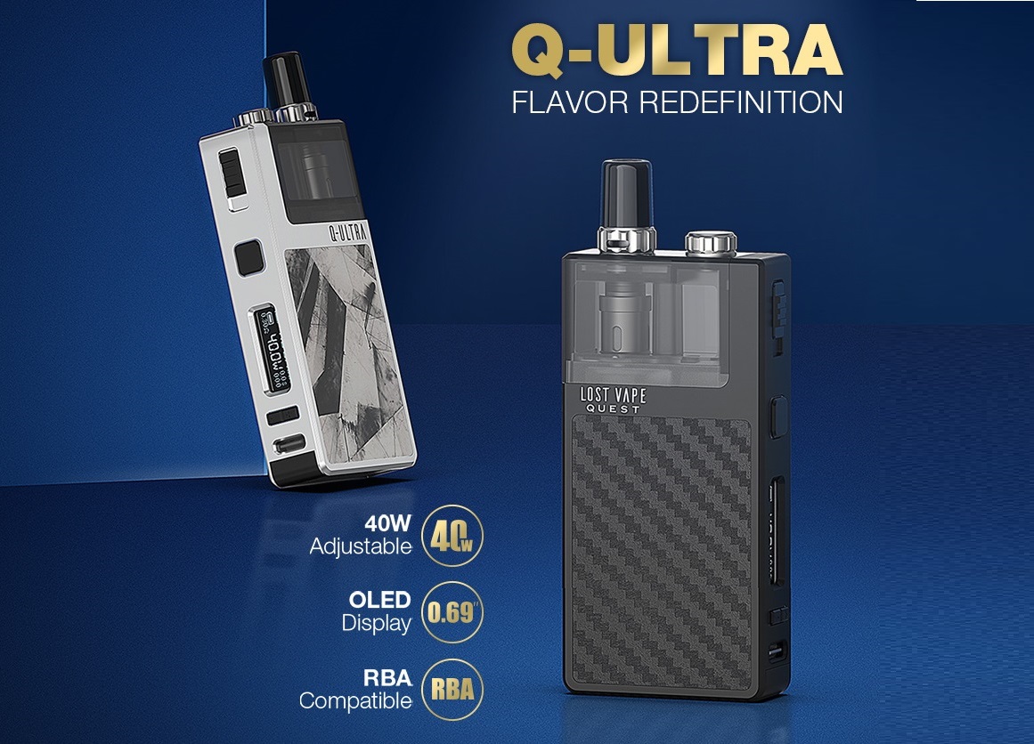 Lost Vape Q Ultra Pod System Kit - Type-C, RBA база, увеличенная АКБ и полноценная регулировка мощности...