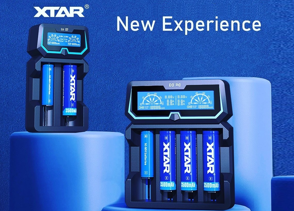 XTAR X2 Charger и X4 Charger - новые ЗУ с оригинальным дизайном и быстрой зарядкой..