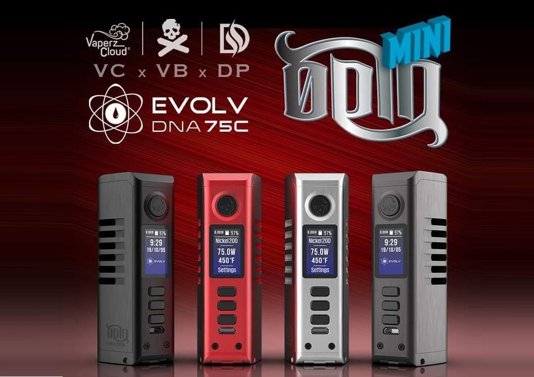 Dovpo x Vaperz Cloud x Vaping Bogan Odin Mini DNA75C - чисет от Evolv и повышенная автономность...