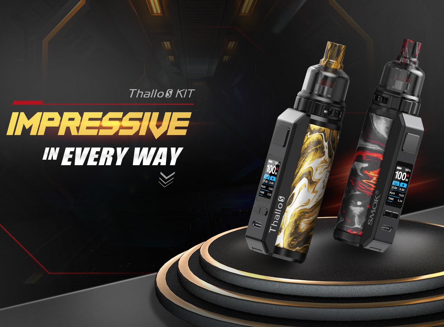 Smok Thallo S kit - внешняя АКБ формата 21700 + увеличенная мощность...