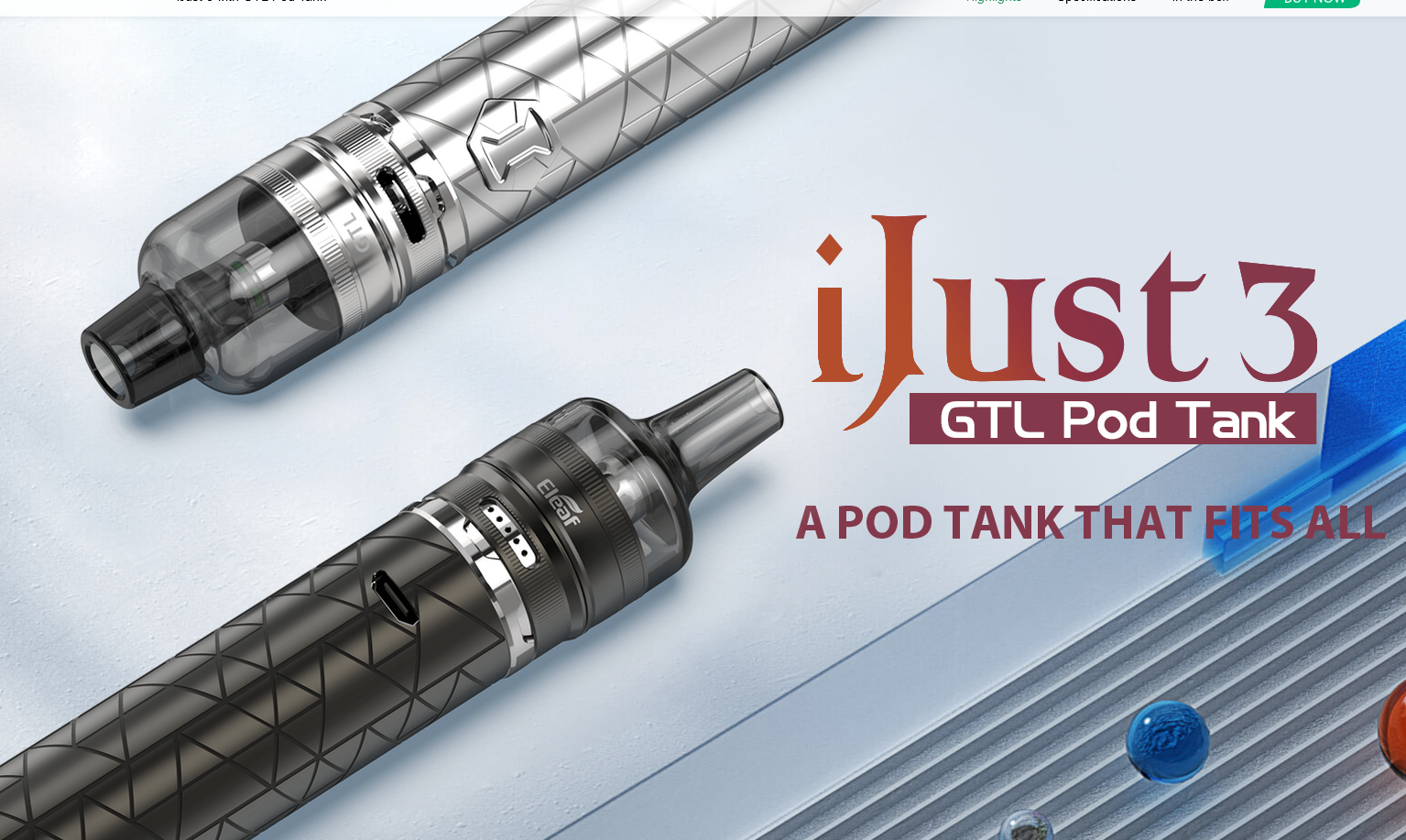 Eleaf iJust 3 with GTL Pod Tank kit - парочка "новых" наборов из того, что было...