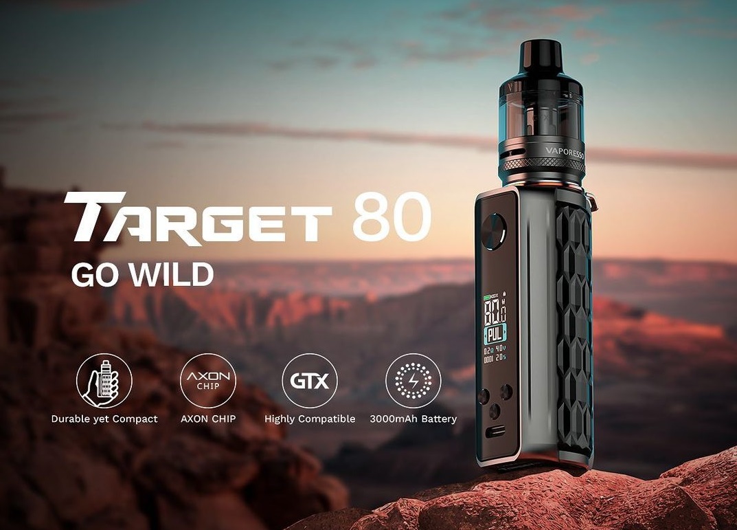 Vaporesso TARGET 80 Go Wild kit - стильный путешественник...