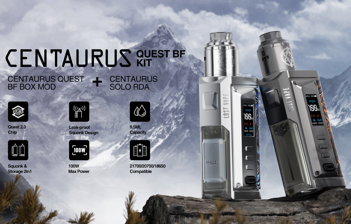 Lost Vape Centaurus Quest BF kit⁠ - двойная выгода...