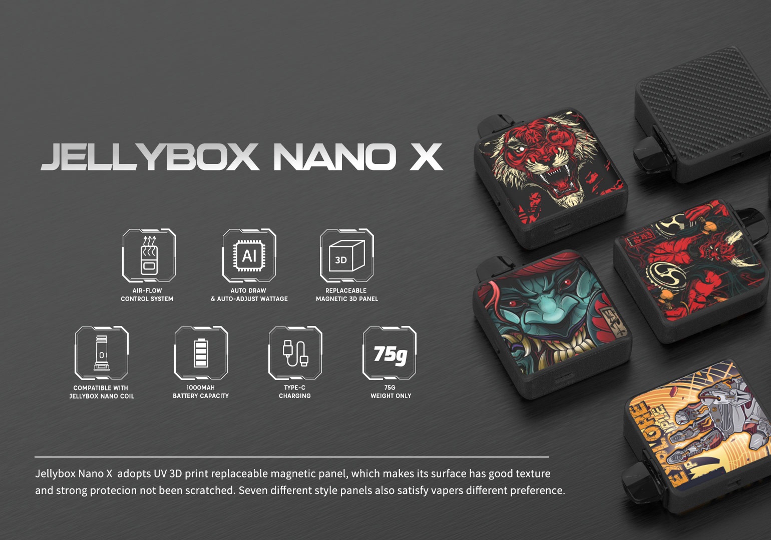 Rincoe Jellybox Nano X POD kit - полноправный конкурент Charon Baby...