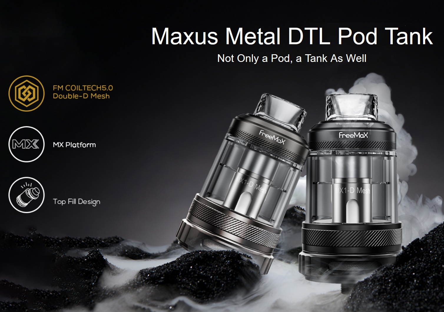 Freemax Maxus Metal DTL POD tank - закованный в металл...