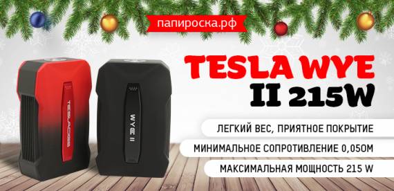 Продолжаем парить в невесомости - Tesla Wye II 215W в Папироска РФ !