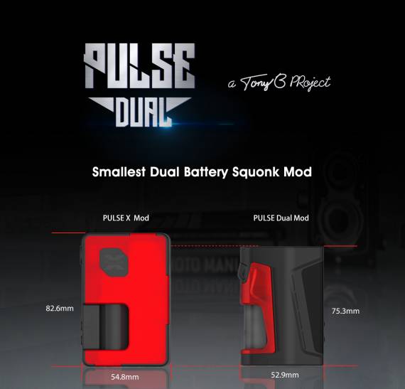 Vandy Vape Pulse dual Kit - самый компактный регулируемый сквонкер на две банки...