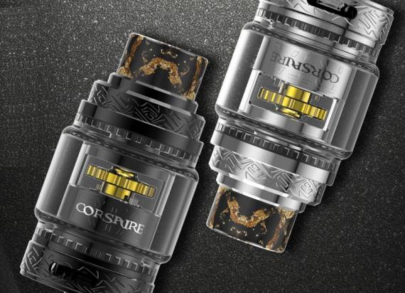 Fumytech Corsaire RTA - шестеренка и стеклянный купол...