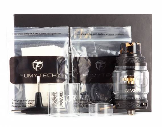 Fumytech Corsaire RTA - шестеренка и стеклянный купол...