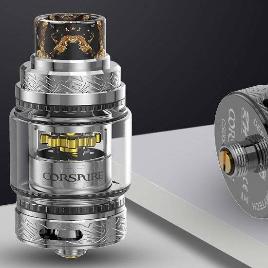 Fumytech Corsaire RTA - шестеренка и стеклянный купол...