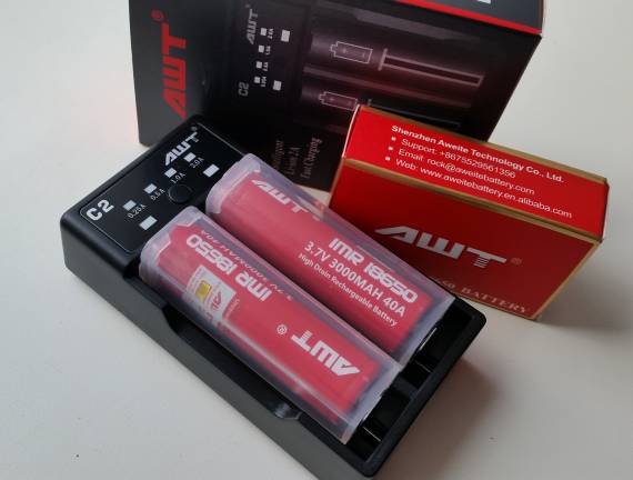 Пощупаем??? - AWT IMR 18650 Battery и AWT C2-2A USB Charger...