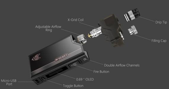 Snowwolf Wocket Pod System - AIO с функционалом бокс мода...